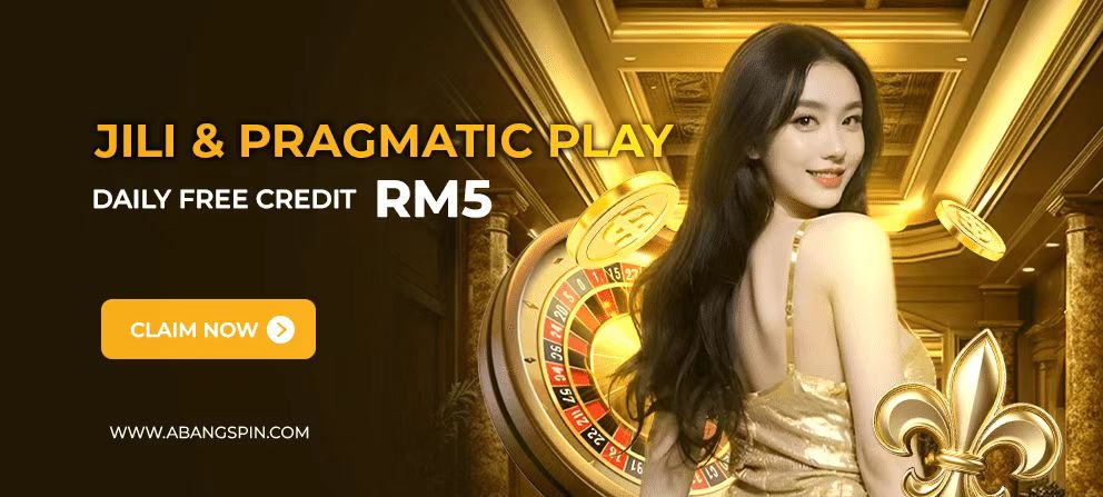 AbangSpin promotional banner for SCRPLAY partnership