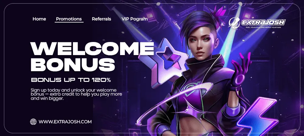 ExtraJosh promotional banner for SCRPLAY partnership