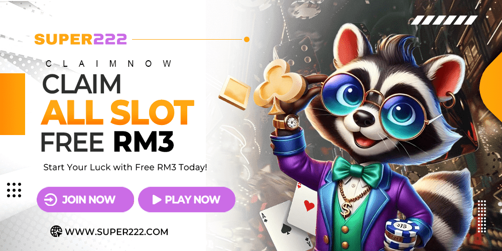 Super222 promotional banner for SCRPLAY partnership